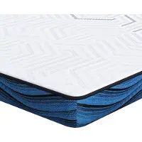 vidaXL Matras Topper Wit 180 x 200 cm Jacquard stof