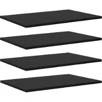 vidaXL Boekenplank Bord 3-laags 4 st 60 x 40 x 1,5 cm Bewerkt hout