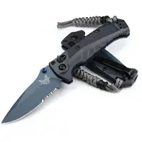 Benchmade Mini Adira vouwmes, depth blue grivory, gezaagd