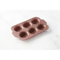 Point-Virgule vorm voor 6 muffins uit platinum silicone Vintage Maroon 37x23x4cm