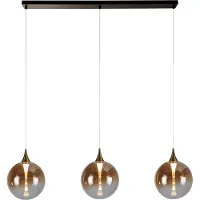 Searchlight 3 Lichts Hanglamp Alchemy Amber Glas