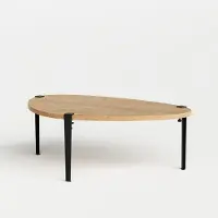 TIPTOE Pebble Koffietafel - 120 x 75 cm Graphite Black