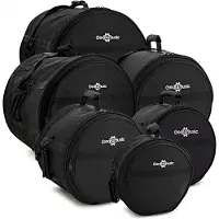 Gear4Music Deluxe Padded Fusion Drum Bag Set by