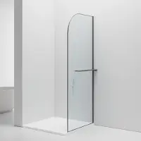 SaniGoods Arcana inloopdouche met handdoekhouder verouderd ijzer 100x200cm