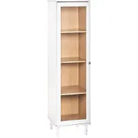 Beliani TINGLEDALE - Vitrinekast - Wit - 40 cm - Hout