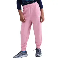 Nike Club Fleece aansluitende meisjesbroek met hoge taille - Roze | Maat