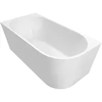 A&n&a aqualine Tibera L Hoekstaand bad 170x80cm, wit