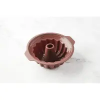 Point-Virgule tulbandvorm uit platinum silicone Vintage Maroon 24cm