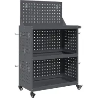 vidaXL Gereedschapswagen Antraciet 65 x 35 x 111 cm Koudgewalst staal