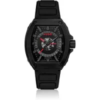 HUGO #ID Horloge met semi-transparante wijzerplaat en siliconen polsband