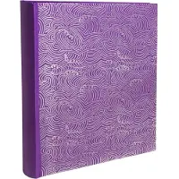 Exacompta Fotoalbum boekgebonden 60 zwarte pagina's Japan - Purper - 16303E