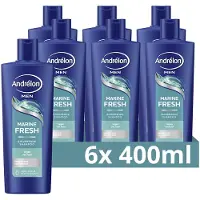 Andrélon 6x Shampoo For Men Marine Fresh 400 ml