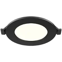 BES LED LED Downlight Inbouwspot - Brinton Thin - 3W 220lm 120° Bundelhoek - Natuurlijk Wit 4000K - IP40 - Rond - Zwart - Ø85mm Buitenmaat - Ø70mm Zaagmaat