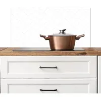KitchenYeah Spatscherm keuken 90x45 cm - Kookplaat achterwand Grafisch - Patroon - Modern - Fijnstijl - Muurbeschermer - Spatwand fornuis - Hoogwaardig aluminium