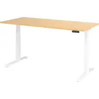 Hjh OFFICE PRO XDKB 19 W | 180x80 180x80 Elektrisch in hoogte verstelbaar. - Esdoorn 180 x 80 Tafelhoogte I Elektrisch in hoogte verstelbaar