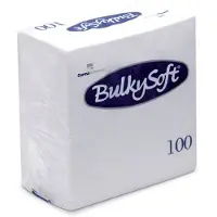 BulkySoft Servetten - Servet - Luxe Servetten - Restaurant - Lunch - Dinner - cellulose - Servetten 2-laags 40x40 cm 100 stuks