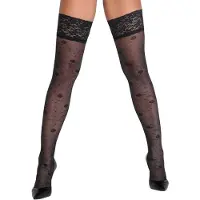 Cottelli Legwear Hold-ups Rose 5
