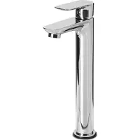 Beliani CHIMBOTE - Wastafelkraan - Zilver - 28 cm - Messing