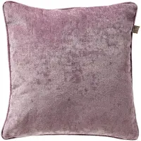 Dutch decor LEWY - kussenhoes 45x45 cm - glansvelours - Dusky Orchid - paars - met rits - zonder binnenkussen