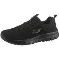 SKECHERS Graceful Get Connected dames sneakers zwart maat 42