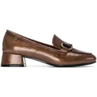 Carmela Dames Leren mucassins 162539 bruin (36), Leer, 3 tot 5 cm, Geen, Casual 16253902-TAUPE