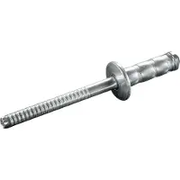 Goebel - 1000 x Multi-Grip blindklinknagels (Ø x L) 4 x 12,5 mm - Staal verzinkt / Staal verzinkt - Vlakke kop - MULTI - 7780140125 - Popnagel