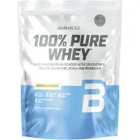 BiotechUSA 100% Pure Whey (Banaan) 900 g - Hoogwaardig wei-eiwitpoeder met whey concentraat en isolaat