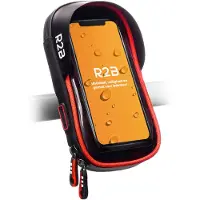 R2B Telefoonhouder Fiets, Scooter, Motor - Waterdicht - Zwart/Rood