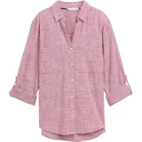 Tom Tailor Blouse donkerroze / wit