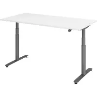 Hammerbacher Bureau XDLR elektrisch in hoogte verstelbaar 160 x 80 Wit - Grafiet