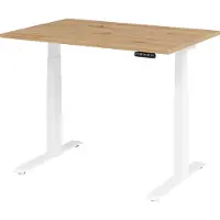 Hammerbacher VXDKB Elektrisch hoogteverstelbaar Zit-sta-bureau Eiken C-Voet 1.200 (B) x 800 (D) x 1.290 (H) mm Spaanplaat, Staal