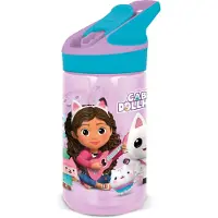 Stor Gabby's Dollhouse Tritan Premium Drinkfles - 480 ml – Sluit goed af – Drinkfles voor kinderen – Roze