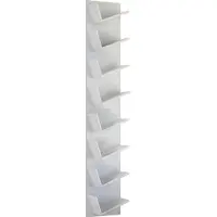 VCM Lansi Maxi wandkast Wandbevestiging met 8 schuine plankenwit.
