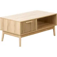 Beliani LYNWOOD - Salontafel - Lichthout - MDF