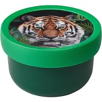 Mepal Fruitbox Campus - 300 ml - Inclusief fruitvorkje - Sluit goed af - Snackdoosje - Wild tiger