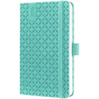 Jolie weekagenda Flair 2026 - formaat A6 - Aqua Green - hardcover - SI-J6102