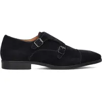 Stefano lauran Heren Geklede Schoenen Gesp - Blauw - Maat 41