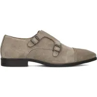 Stefano lauran Heren Geklede Schoenen Gesp - Taupe - Maat 45