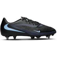 Nike Phantom 6 Low Academy IJzeren-Nop Voetbalschoenen (SG) Anti-Clog Zwart Lichtblauw