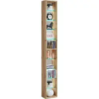 VCM RasitoXL wandkast wandmontage 10 planken eik decor.