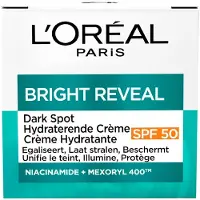 L'Oréal 1+1 Gratis: Bright Reveal Dark Spot Hydrating Dagcrème Spf 50 50 Ml