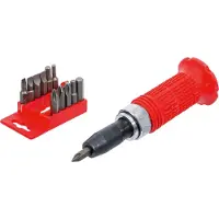 Kraftmann Handslagsleutelset incl. bits zeskantige inbus 12,5 mm (1/2") uitgang (Inbus)
