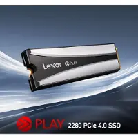 Lexar Disque SSD interne Play 2280 1 To pour PS5 Noir et Argent