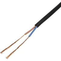 TRU COMPONENTS TC-13389160 Rubberkabel H05RN-F 2 x 0.75 mm² Zwart 100 m