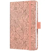 Sigel weekagenda Beauty 2026 - formaat A6 - Rosa Monstera - hardcover - SI-J6352