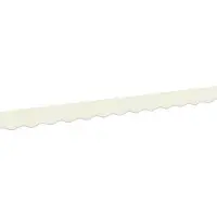 vidaXL vervangende markies volant Crème Streep 230 x 20 cm Polyester