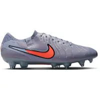 Nike Tiempo Legend 10 Elite IJzeren-Nop Voetbalschoenen (SG) Anti-Clog Lichtblauw Felrood Zwart