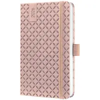 Sigel weekagenda Flair 2026 - formaat A6 - Pearl Rose - hardcover - SI-J6130