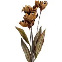 Clayre & Eef Kunstbloem 8x5x60 cm Beige Kunststof