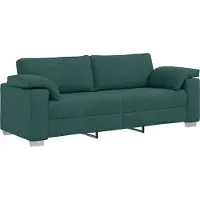 vidaXL 3-Zits Sofa Donkergroen 220 cm Stof